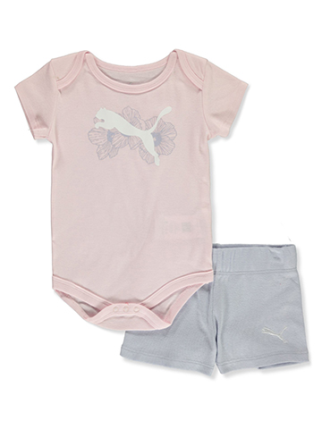 Puma Baby Girls' 2-Piece Shorts Set Outfit - CookiesKids.com