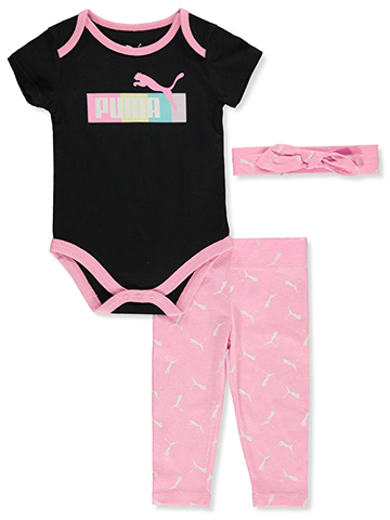 Puma Baby Girls' 3-Piece Leggings Set Outfit - CookiesKids.com