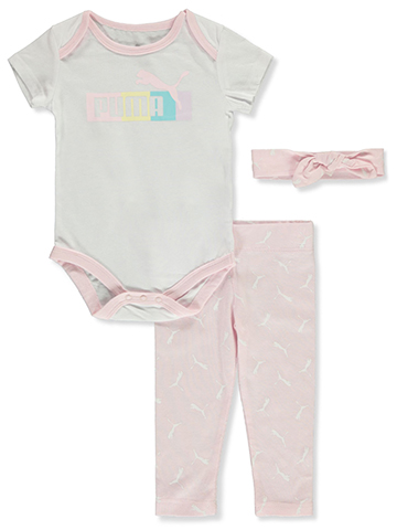 Puma Baby Girls' 3-Piece Leggings Set Outfit - CookiesKids.com