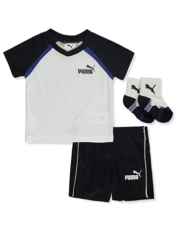 Puma Baby Boys' 3-Piece Shorts Set Outfit - CookiesKids.com