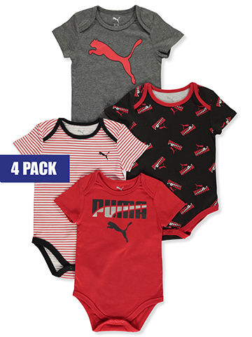 Puma Baby Boys' 4-Pack Bodysuits - CookiesKids.com