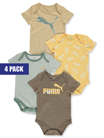 Puma Baby Boys' 4-Pack Shadow Bodysuits - CookiesKids.com