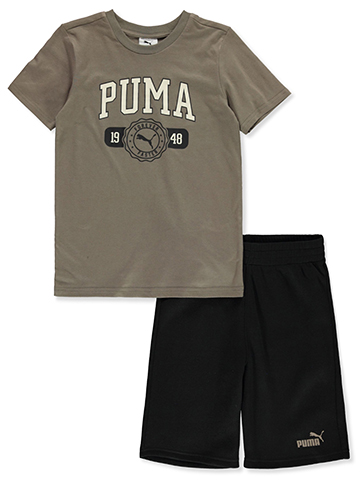 Puma Boys' 2-Piece Varsity Shorts Set Outfit - CookiesKids.com