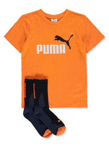 Puma Boys' 2-Piece Pounce T-Shirt Socks Set - CookiesKids.com