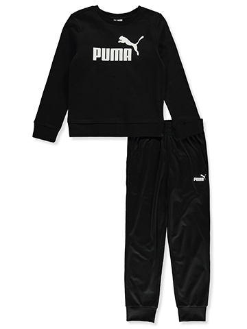 Puma Boys' 2-Piece Tricot Joggers Set Outfit - CookiesKids.com