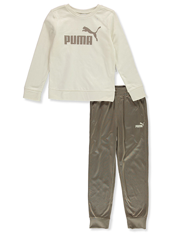Puma Boys' 2-Piece Tricot Joggers Set Outfit - CookiesKids.com