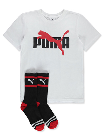 Puma Boys' 2-Piece T-Shirt Socks Set - CookiesKids.com