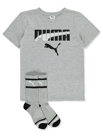 Puma Boys' 2-Piece T-Shirt Wave Socks Set - CookiesKids.com