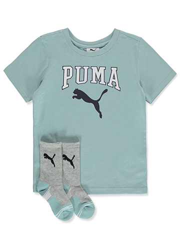 Puma Boys' 2-Piece T-Shirt Edge Socks Set - CookiesKids.com