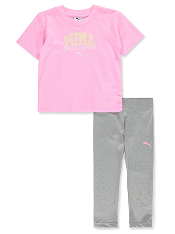 Puma Girls' 2-Piece Leggings Set Outfit - CookiesKids.com