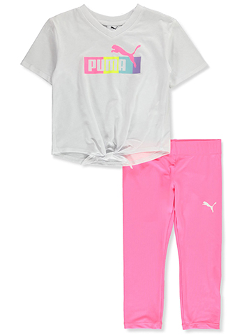 Puma Girls' 2-Piece Leggings Set Outfit - CookiesKids.com