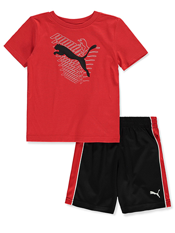 Puma Boys' 2-Piece Pounce Shorts Set Outfit - CookiesKids.com