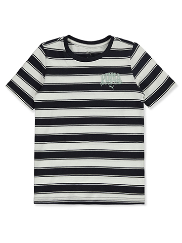 Puma Boys' Stripe Sports Club T-Shirt - CookiesKids.com