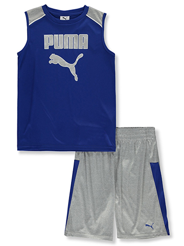 Puma Boys' 2-Piece Fang Muscle Shirt Set Outfit - CookiesKids.com