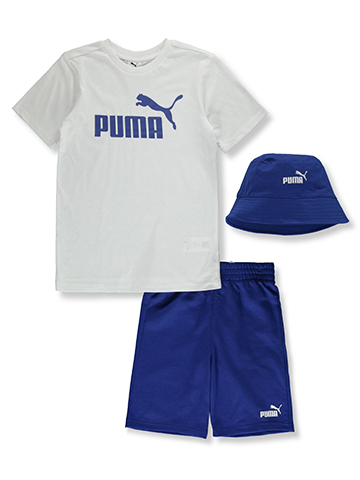 Puma Boys' 3-Piece Pounce Shorts Set Outfit - CookiesKids.com