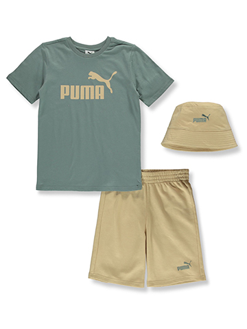 Puma Boys' 3-Piece Pounce Shorts Set Outfit - CookiesKids.com