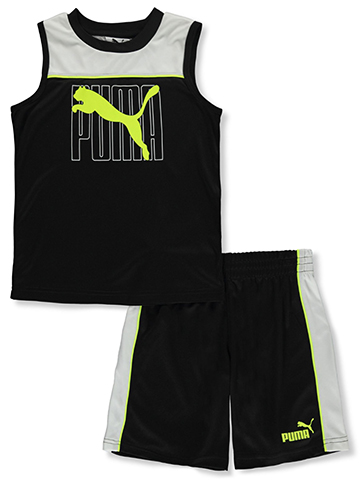 Puma Boys' 2-Piece Power Muscle Shirt Set Outfit - CookiesKids.com
