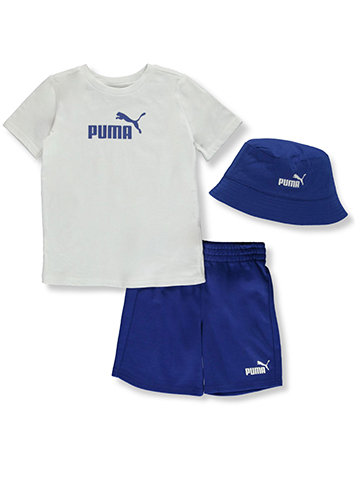 Puma Boys' 3-Piece Sprint Shorts Set Outfit - CookiesKids.com