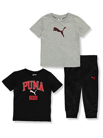 Puma Baby Boys' 3-Piece Tricot Joggers Set Outfit - CookiesKids.com