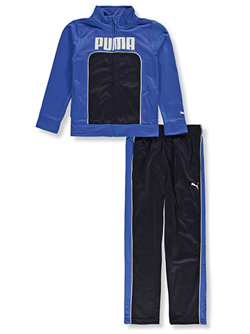 Puma Boys' 2-Piece Tricot Track Suit Jacket Set Outfit - CookiesKids.com