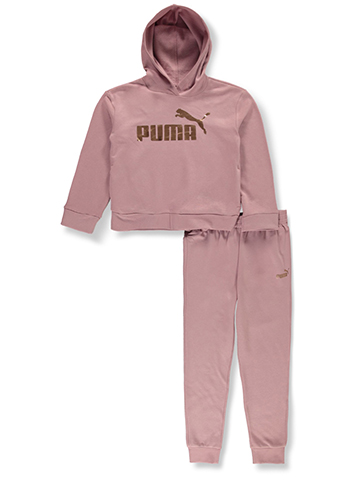 Puma Girls' 2-Piece Joggers Set Outfit - CookiesKids.com