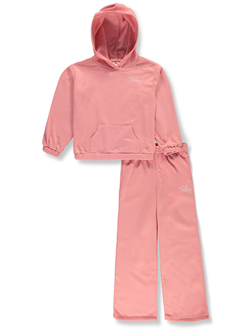 Puma Girls' 2-Piece Wide Leg Pants Set Outfit - CookiesKids.com