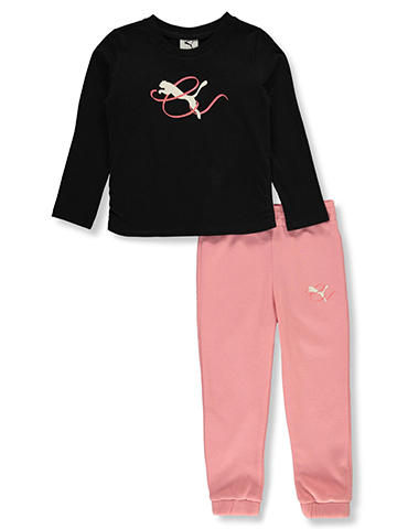 Puma Girls' 2-Piece Pounce Joggers Set Outfit - CookiesKids.com