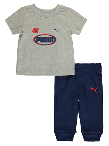 Puma Baby Boys' 2-Piece Fleece Joggers Set Outfit - CookiesKids.com
