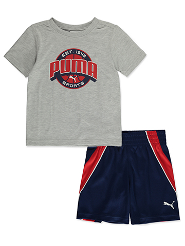 Puma Baby Boys' 2-Piece Basketball Shorts Set Outfit - CookiesKids.com