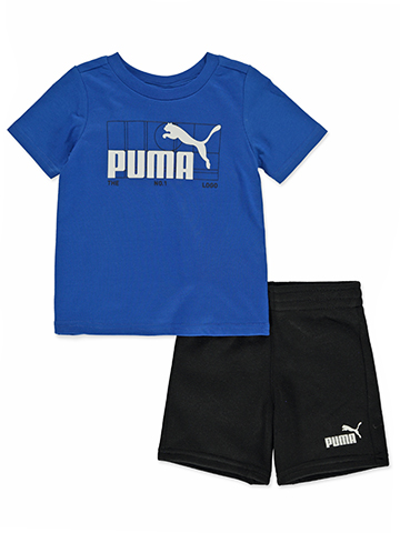 Puma Baby Boys' 2-Piece Zone Shorts Set Outfit - CookiesKids.com