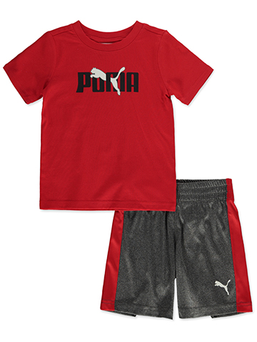 Puma Baby Boys' 2-Piece Shadow Shorts Set Outfit - CookiesKids.com