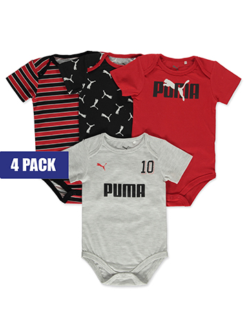 Puma Baby Boys' 4-Pack Bodysuits - CookiesKids.com