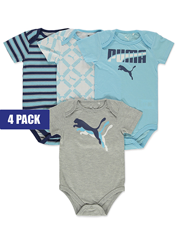 Puma Baby Boys' 4-Pack Bodysuits - CookiesKids.com