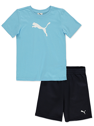 Puma Boys' 2-Piece Pounce Shorts Set Outfit - CookiesKids.com