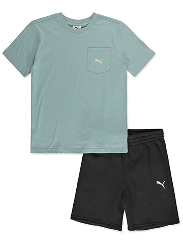 Puma Boys' 2-Piece Shadow Shorts Set Outfit - CookiesKids.com