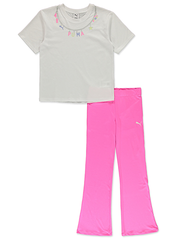 Puma Girls' 2-Piece Chain Leggings Set Outfit - CookiesKids.com