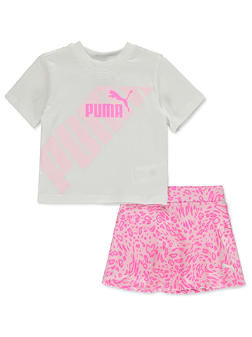 Puma Baby Girls' 2-Piece Skorts Set Outfit - CookiesKids.com