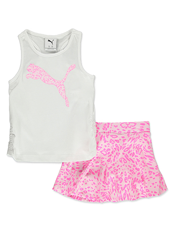 Puma Baby Girls' 2-Piece Skorts Set Outfit - CookiesKids.com