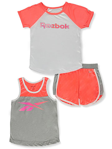 Reebok Girls’ 3-Piece Mix-and-Match Set Outfit - CookiesKids.com