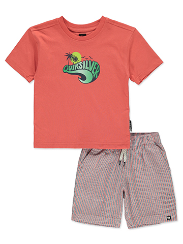 Quicksilver Boys' 2-Piece Beach Shorts Set Outfit - CookiesKids.com