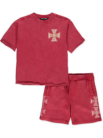 Rebel Minds Boys' Saint Cross T-Shirt and Shorts Set - CookiesKids.com
