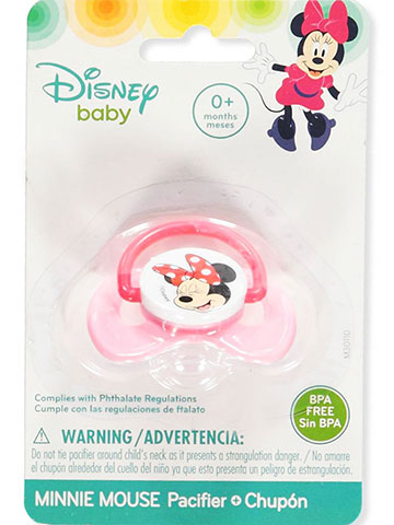 Disney Mickey Mouse "Giggles" 2-Pack Pacifiers with Case 