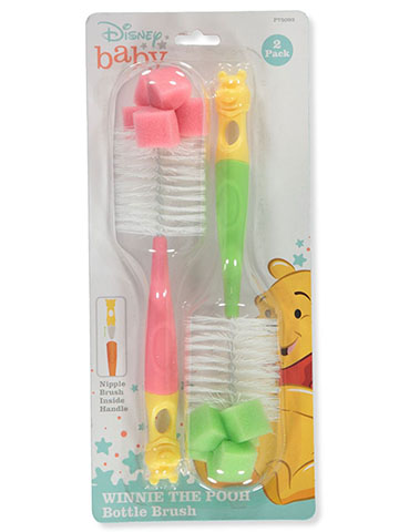 Disney Winnie The Pooh 2-Pack Bottle Brushes - CookiesKids.com