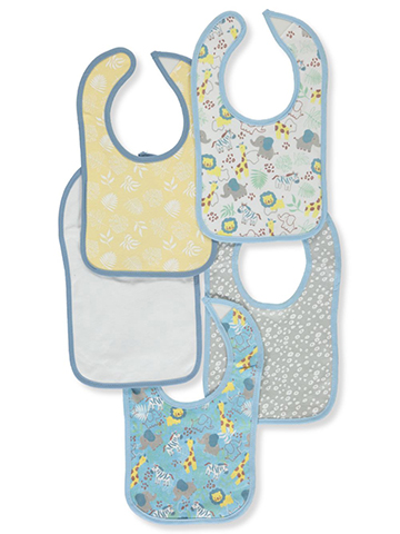 Petite L'amour Baby Boys' 5-Pack Bibs - CookiesKids.com