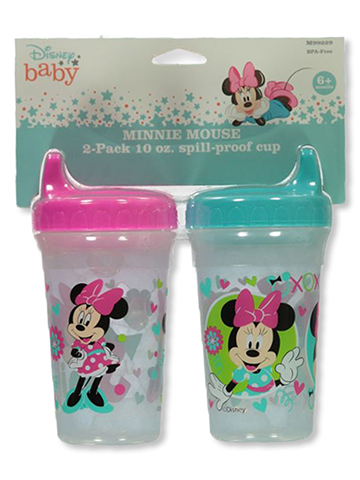 Disney Minnie Mouse Baby Girls' 2-Pack 10 Oz. Spill-Proof Cup - CookiesKids.com