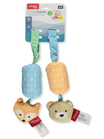 Playtex Baby Boys' 2-Pack Chime Rattle - CookiesKids.com