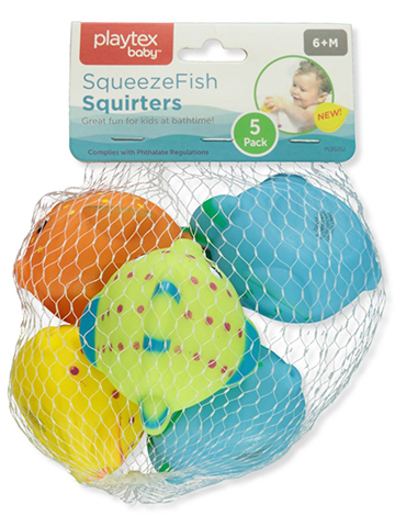 Playtex Baby 5-Pack Fish Squirter Bath Toys - CookiesKids.com