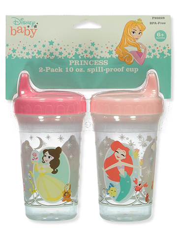 Disney Princess Baby Girls' 2-Pack Spill-Proof Cups - CookiesKids.com
