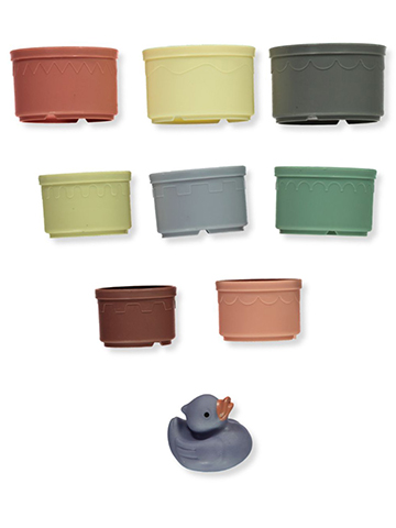 Playtex 8-Pack Stacking Cups With Rubber Duck - CookiesKids.com