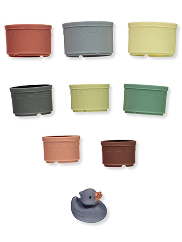 Playtex 8-Pack Stacking Cups With Rubber Duck - CookiesKids.com